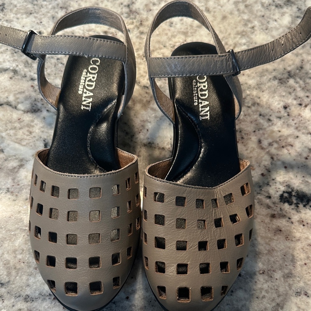Cordani Women's Taupe Cutout Sandals
